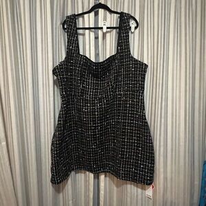 Cider curve multicolor fun thread pattern mini dress